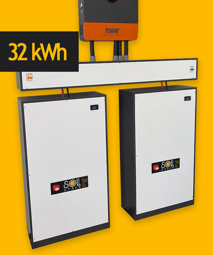 32kWh 51.2v LiFePo4 Battery System