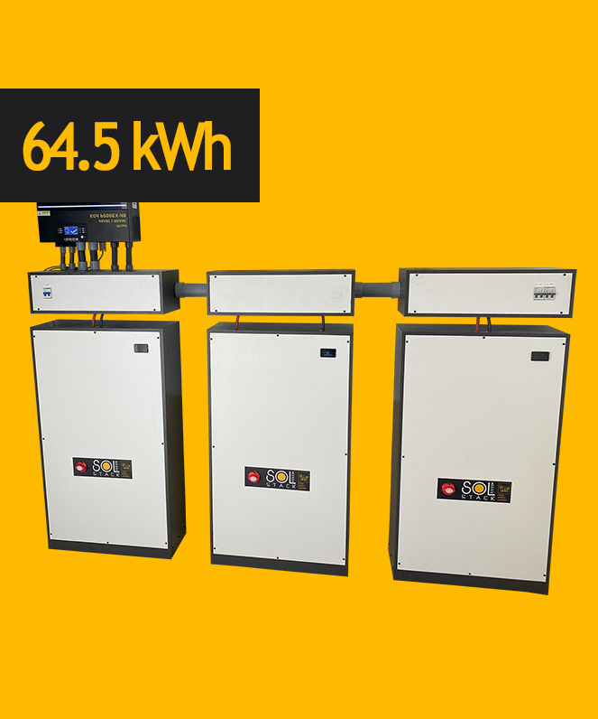 64.5kWh 51.2v LiFePo4 Battery System